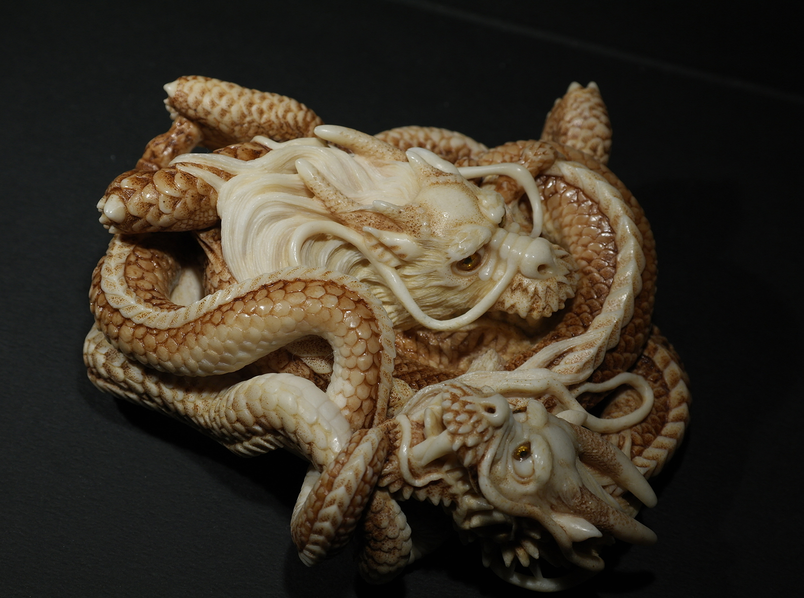 Two intertwined dragons12